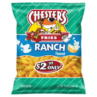 Chester's Fries Ranch Flavored Corn Snacks, 5 1/4 oz, 5.25 Ounce