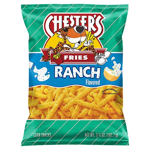 Chester's Fries Ranch Flavored Corn Snacks, 3 5/8 oz