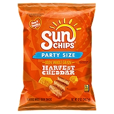 SunChips Harvest Cheddar Flavored Whole Grain Snacks, 12 oz