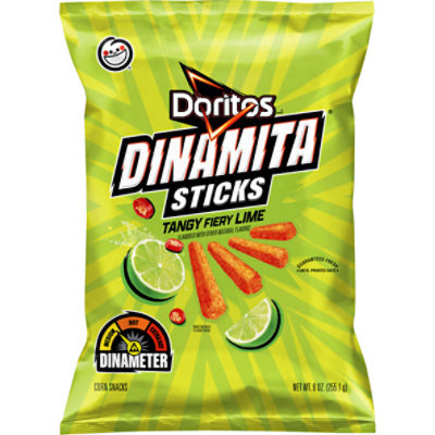 Doritos Dinamita Corn Snacks, Tangy Fiery Lime, 9 Oz, 9 Ounce