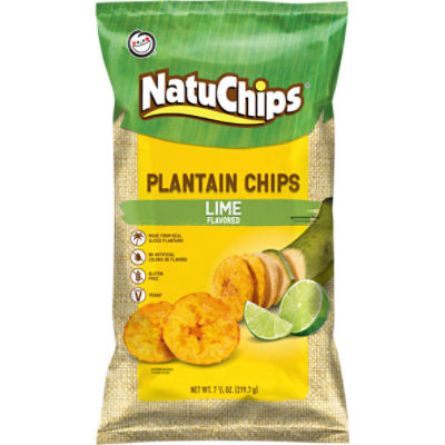 Sabritas NatuChips Lime Flavored Plantain Chips, 7 3/4 oz