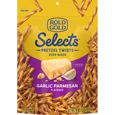 Rold Gold Selects Pretzels Twists Oven Baked, Garlic Parmesan, 16 Oz