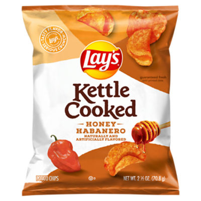 Lay's Kettle Cooked Potato Chips Honey Habanero 2 1/2 Oz