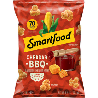 Smartfood Cheddar BBQ Flavored Popcorn Limited Edition, 6 1/4 oz