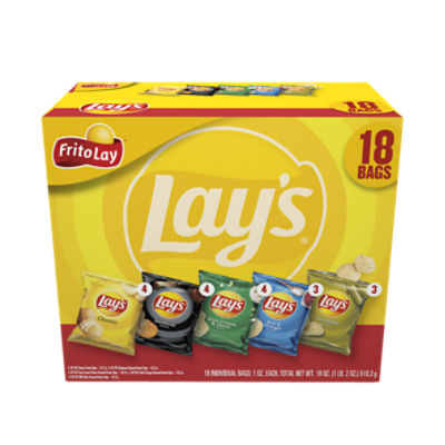 Lay's Snacks Variety Mix 18 Oz, 10 Count