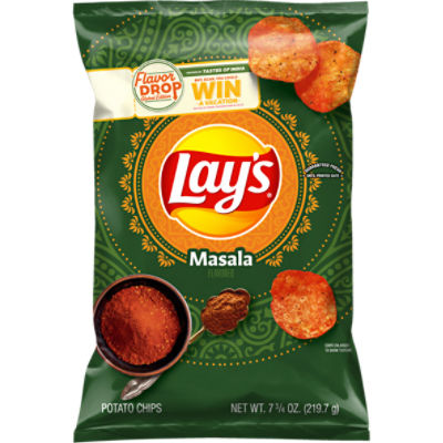 Lay's Potato Chips Masala Flavored 7 3/4 Oz