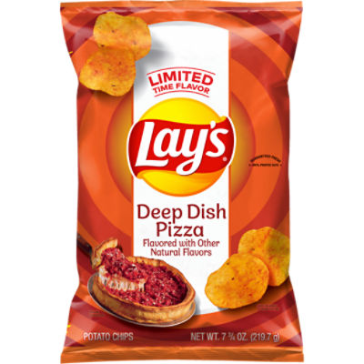 Lay's Potato Chips Deep Dish Pizza Flavored  7 3/4 Oz