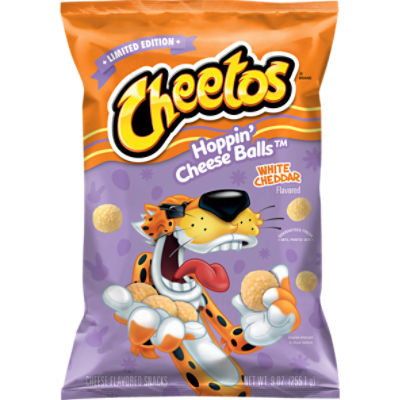 Cheetos Cheese Flavored Snacks Cheese Balls White Cheddar Flavored 9 Oz