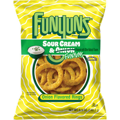 Funyuns Onion Flavored Rings Sour Cream & Onion 5 1/4 Oz