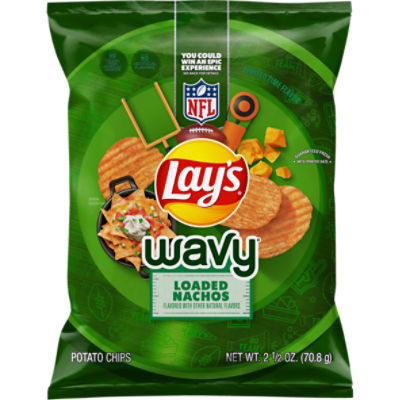 Lay's Wavy Potato Chips Loaded Nachos 2 1/2 Oz