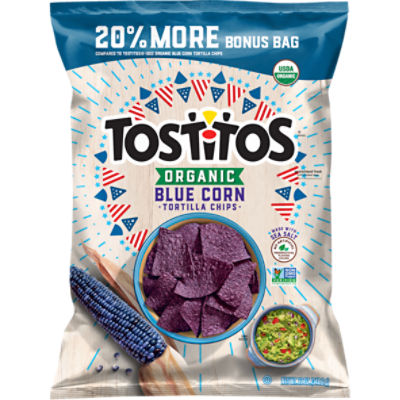 Tostitos Organic Tortilla Chips Blue Corn 12 Oz