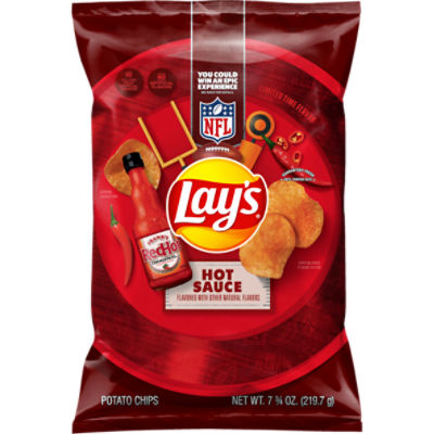 Lay's Potato Chips Hot Sauce 7 3/4 Oz
