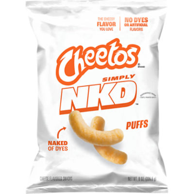 Cheetos Simply NKD Puffs Cheese Flavored Snacks Regular, 8 Oz