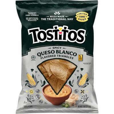 Tostitos Tortilla Chips Spicy White Cheddar Cheese, 11 Oz