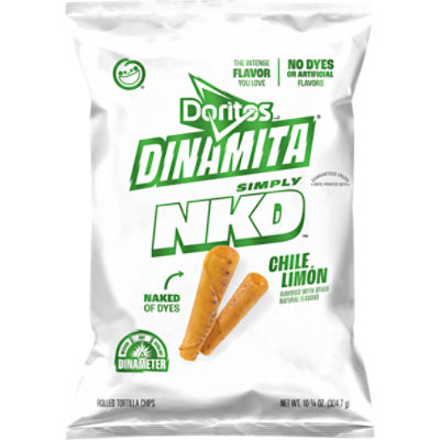 Doritos Dinamita Simply NKD Rolled Tortilla Chips Chile Limon, 10 3/4 Oz