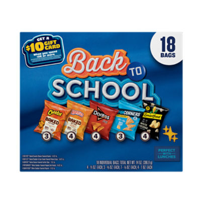 Frito Lay Snacks Back To School Variety Pack, 14 Oz X 18 Count