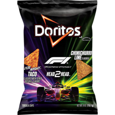 Doritos Tortilla Chips Late Night Taco And Chimichurri Lime, 9 Oz