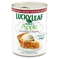 Lucky Leaf Fruit Filling or Topping, Premium Apple, 21 Ounce