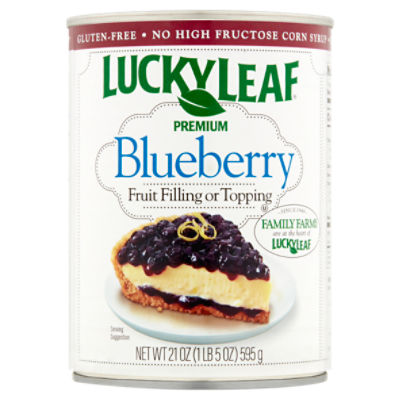 Lucky Leaf Premium Blueberry Fruit Filling or Topping, 21 oz