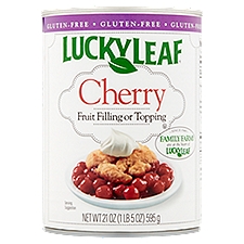 LUCKY LEAF Cherry Fruit Filling or Topping, 21 oz, 21 Ounce