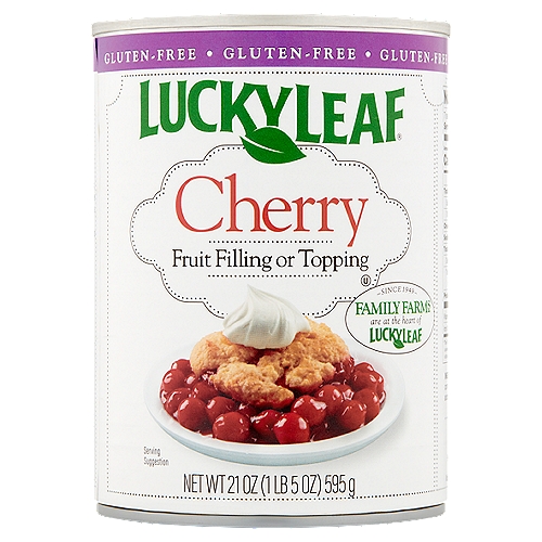 LUCKY LEAF Cherry Fruit Filling or Topping, 21 oz