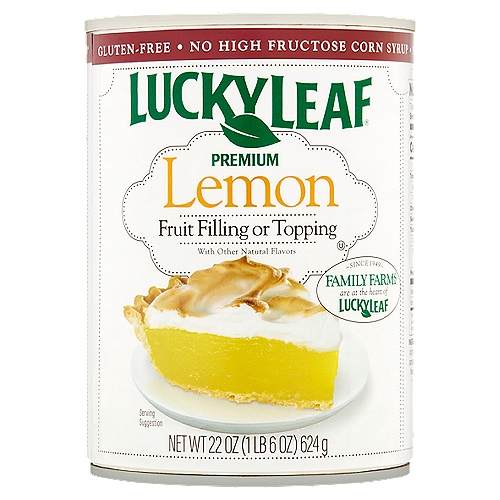 Lucky Leaf Premium Lemon Fruit Filling or Topping, 22 oz