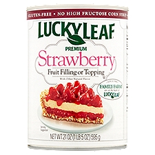 Lucky Leaf Premium Strawberry Fruit Filling or Topping, 21 oz, 21 Ounce