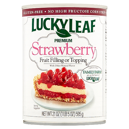 Lucky Leaf Premium Strawberry Fruit Filling or Topping, 21 oz