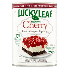 Lucky Leaf Premium Cherry Fruit Filling or Topping, 21 oz, 21 Ounce