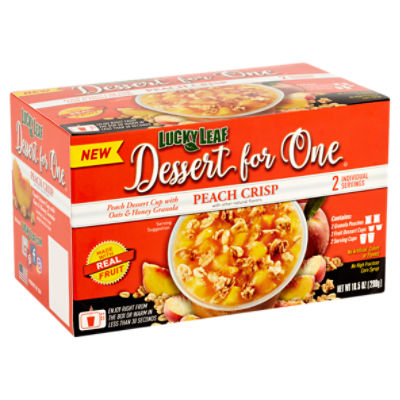 Lucky Leaf Dessert for One Peach Crisp Dessert Cup, 10.5 oz