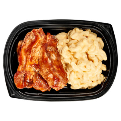 BBQ Pork Rib Tips With Mac & Cheese - Sold Cold
