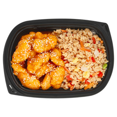 Sesame Orange Chicken & Vegetable Fried Rice - Sold Cold