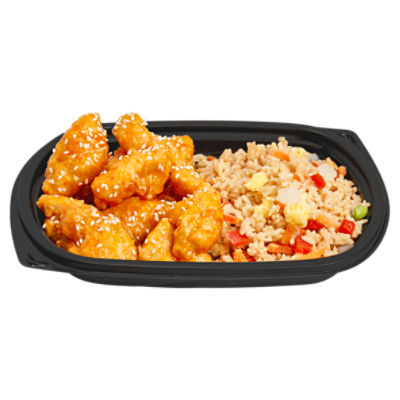 Sesame Orange Chicken & Vegetable Fried Rice - Sold Cold