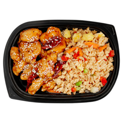 General Tso's Chicken & Vegetable Fried Rice - Sold Cold
