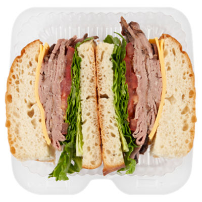 Store Prepared Classic Roast Beef Cheese Ciabatta, 8 oz