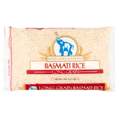 Super Lucky Elephant Long Grain Basmati Rice, 5 lbs