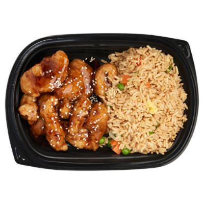 General Tso's Chicken & Vegetable Fried Rice - Sold Cold