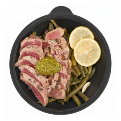 Seared Tuna Steak With Garlic Green Beans ‐ Sold Cold