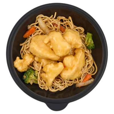 Store Prepared Crispy Mango Chicken & Lo Mein Bowl - Sold Cold