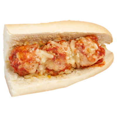 Meatball Parmesan Sub Half - Sold Hot