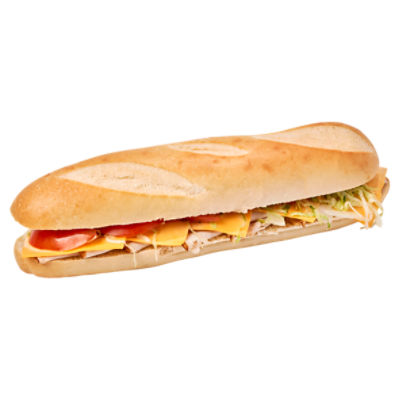 Deli Turkey & Cheese Sub - Whole, 1 each