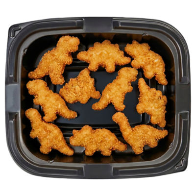 Bowl & Basket Dinosaur Chicken Nuggets, 10 Piece - Sold Hot, 6.5 oz