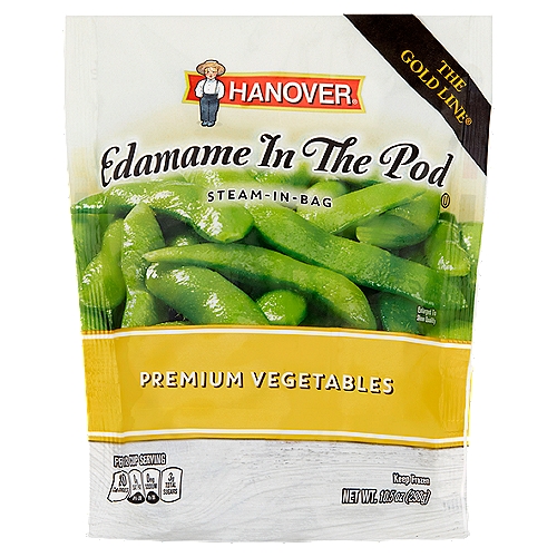 Hanover Steam-In-Bag Edamame in the Pod, 10.5 oz
The Gold Line®
At Hanover Foods, we farm using sustainable methods.
Quality has always been our first priority and after nearly 100 years, it is our earth-friendly farming practices and control of our own crops that sets us apart from our competition.