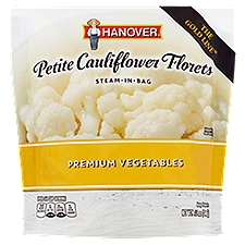 Hanover Steam-In-Bag Petite Cauliflower Florets, Premium Vegetables, 12 Ounce