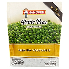 Hanover Peas, Premium Vegetables Petite, 12 Ounce