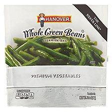 Hanover Steam-in-Bag Whole Green Beans, Premium Vegetables, 16 Ounce