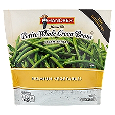 Hanover Steam-in-Bag Petite Whole Green Beans, Premium Vegetables, 12 Ounce