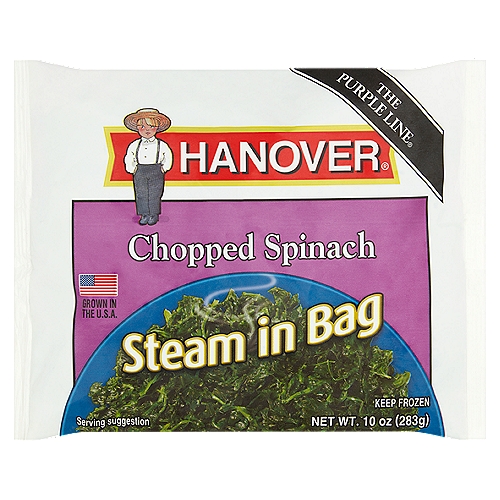 Hanover Steam-In-Bag Chopped Spinach, 10 oz