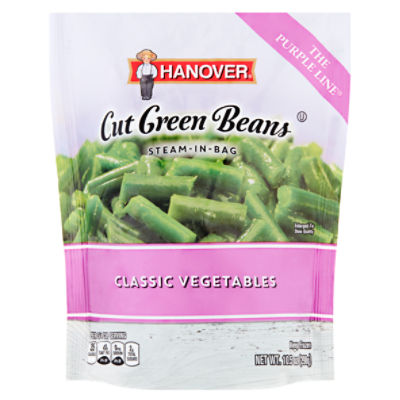 Hanover Steam-in-Bag Classic Vegetables Cut Green Beans, 10.5 oz