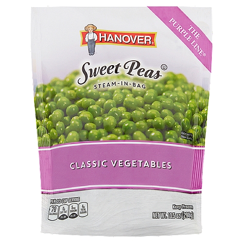Hanover Steam-In-Bag Sweet Peas, 10.5 oz
